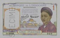 Gallery image for French Indo-China p54s: 1 Piastre