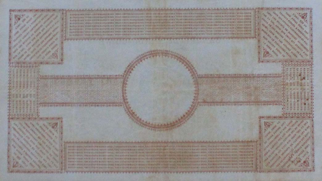 Back of French Indo-China p5: 1 Dollar from 1900