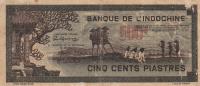 Gallery image for French Indo-China p69: 500 Piastres