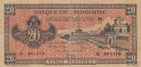 p72 from French Indo-China: 20 Piastres from 1942