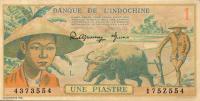 Gallery image for French Indo-China p74a: 1 Piastre