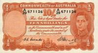 p25c from Australia: 10 Shillings from 1949