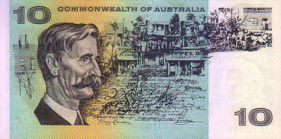 Back of Australia p40cr: 10 Dollars from 1966