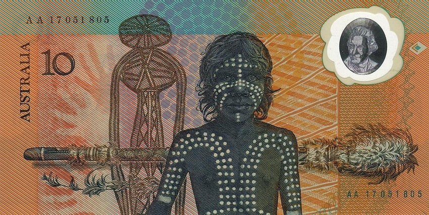 Back of Australia p49b: 10 Dollars from 1988