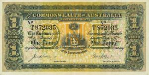 p4c from Australia: 1 Pound from 1913