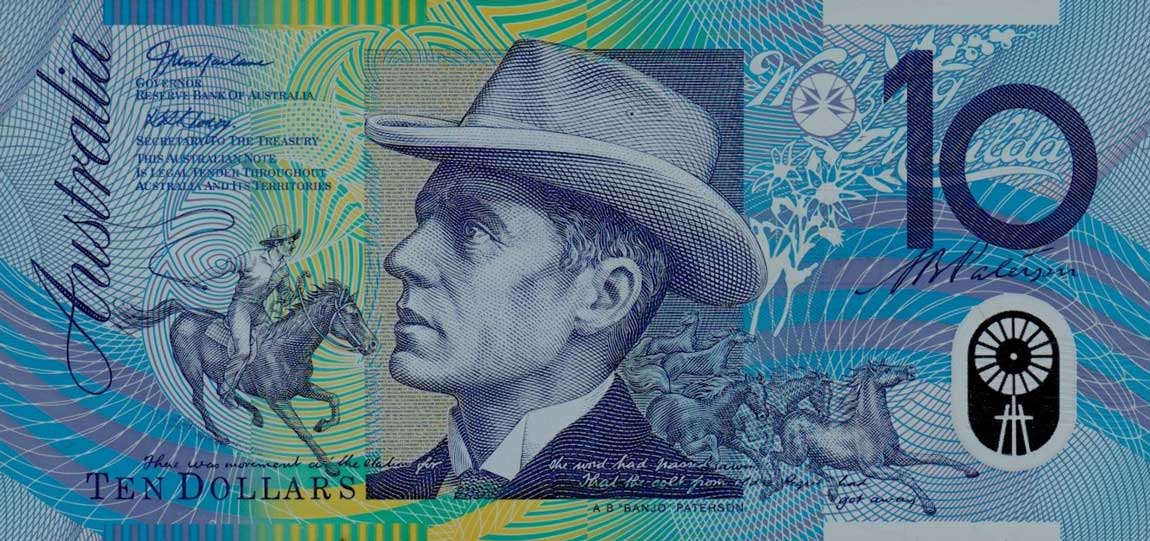 Front of Australia p58c: 10 Dollars from 2006