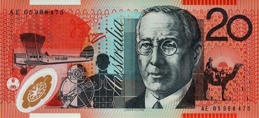 Back of Australia p59c: 20 Dollars from 2005