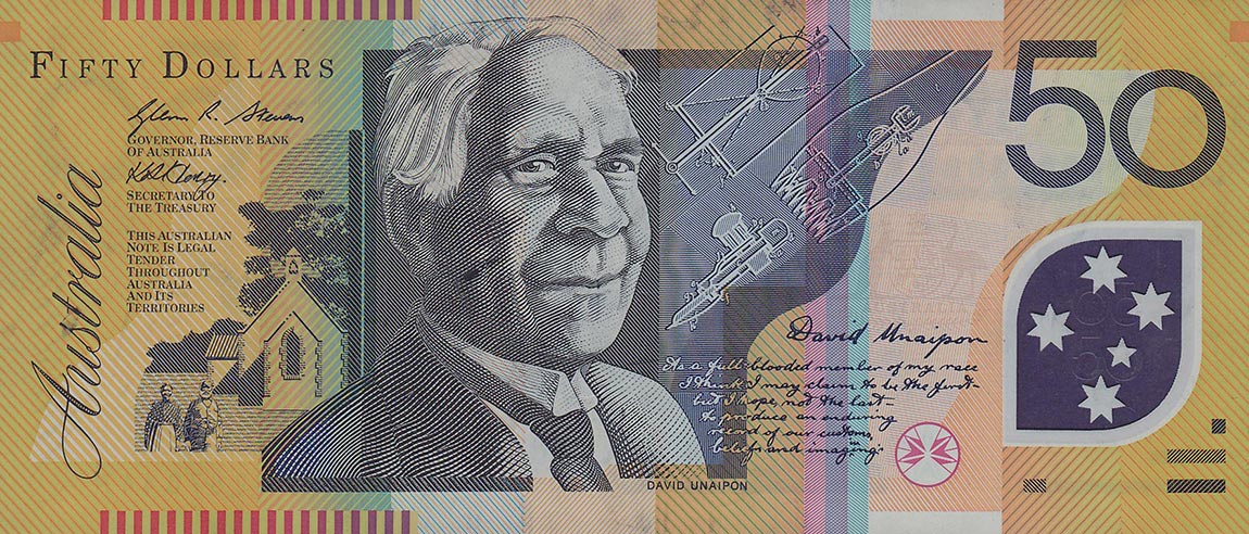 Front of Australia p60g: 50 Dollars from 2009