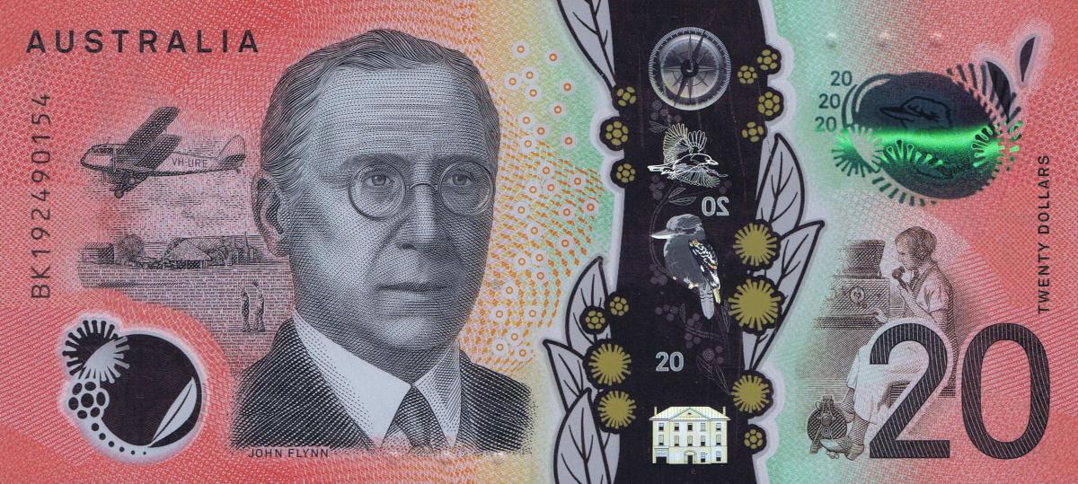 Back of Australia p64a: 20 Dollars from 2019