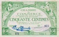 p2 from French Oceania: 50 Centimes from 1919