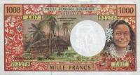 Gallery image for French Pacific Territories p2b: 1000 Francs