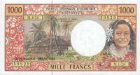 Gallery image for French Pacific Territories p2g: 1000 Francs