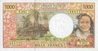 Gallery image for French Pacific Territories p2k: 1000 Francs