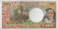 Gallery image for French Pacific Territories p2l: 1000 Francs