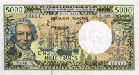 Gallery image for French Pacific Territories p3c: 5000 Francs