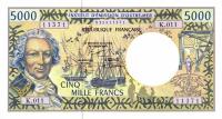 Gallery image for French Pacific Territories p3g: 5000 Francs