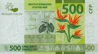 Gallery image for French Pacific Territories p5a: 500 Francs