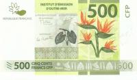 p5b from French Pacific Territories: 500 Francs from 2020