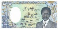 p9 from Gabon: 1000 Francs from 1985