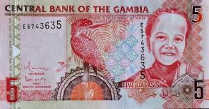 p25b from Gambia: 5 Dalasis from 2006