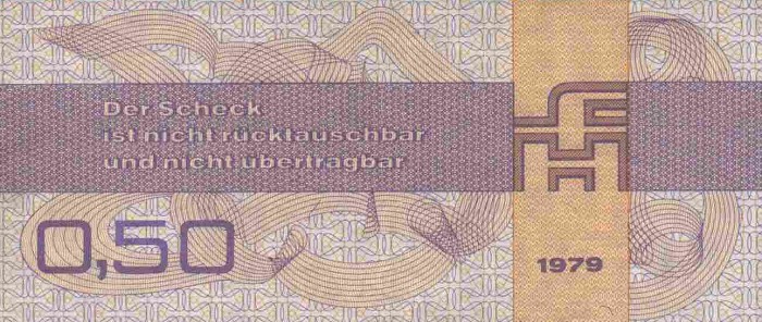 Back of German Democratic Republic pFX1: 50 Pfennig from 1979