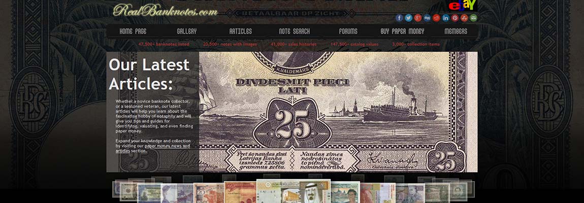 RealBanknotes.com v3 launched January 2013