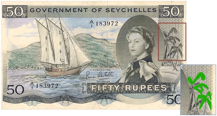 The Famous Seychelles SEX Banknote: 50 Rupees from 1968-1973 The Famous Seychelles SEX Banknote: 50 Rupees from 1968-1973