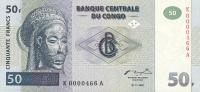 Congo Democratic Republic p89: 50 Francs from 1997