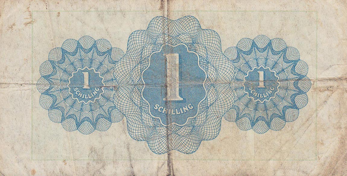 Back of Austria p103a: 1 Schilling from 1944