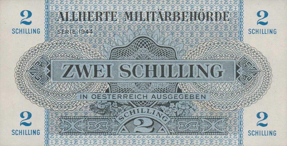 Front of Austria p104a: 2 Schilling from 1944