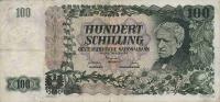 p133a from Austria: 100 Schilling from 1954