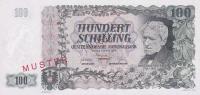 p133s from Austria: 100 Schilling from 1954