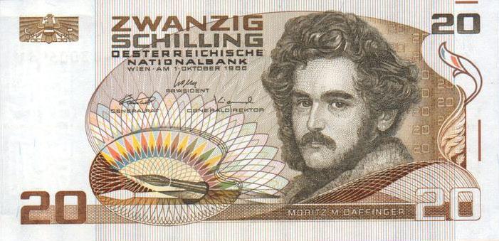 Front of Austria p148: 20 Schilling from 1986