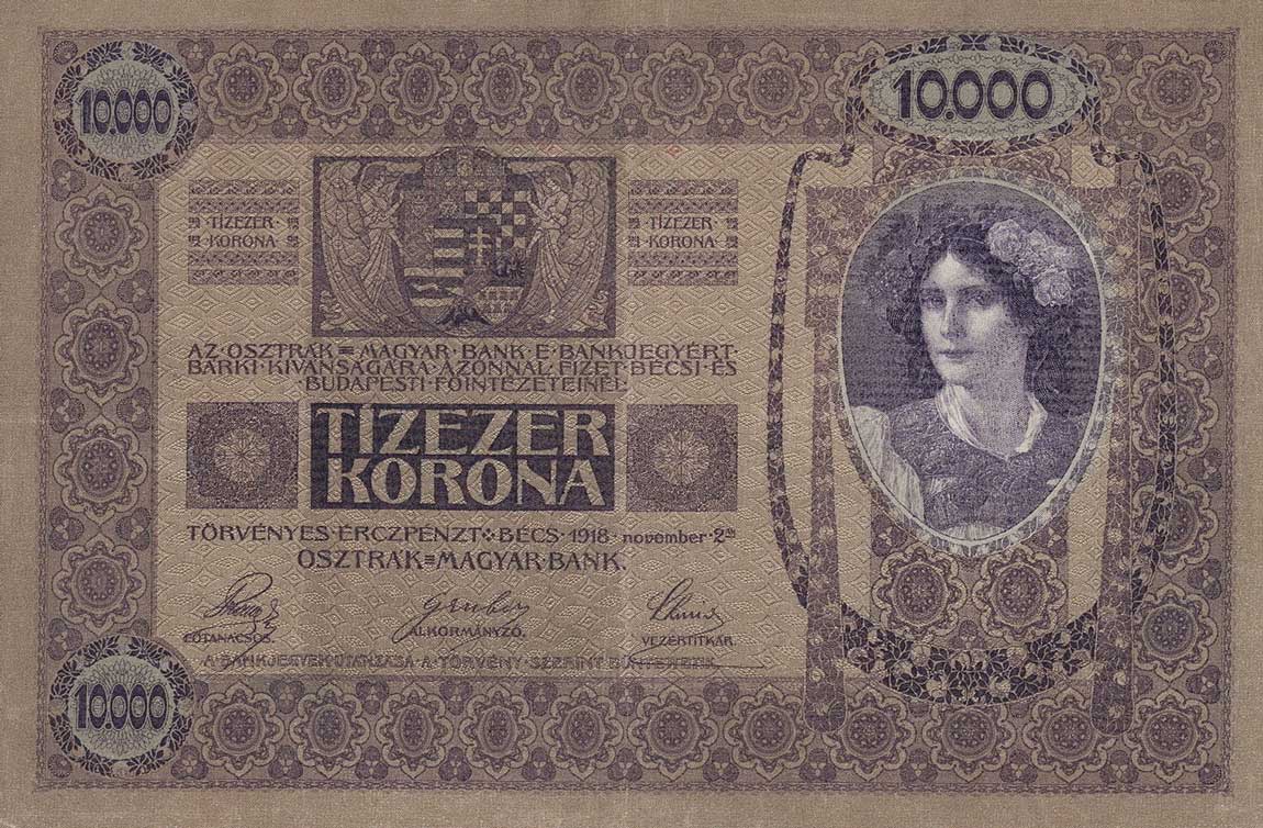 Back of Austria p25: 10000 Kroner from 1918