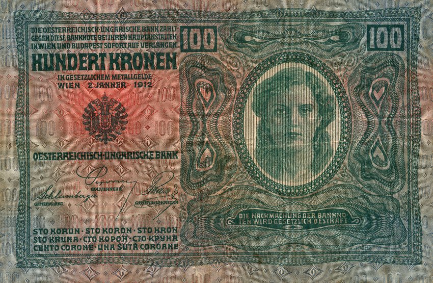 Back of Austria p56: 100 Kroner from 1919