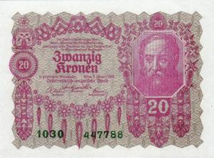 Gallery image for Austria p76: 20 Kroner from 1922