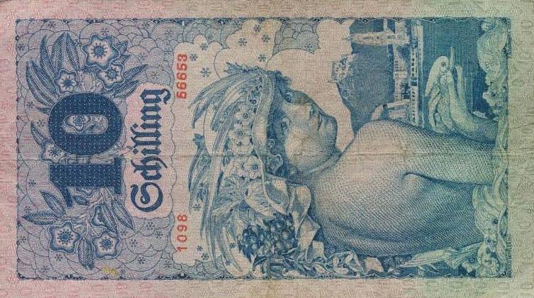 Back of Austria p94: 10 Schilling from 1927