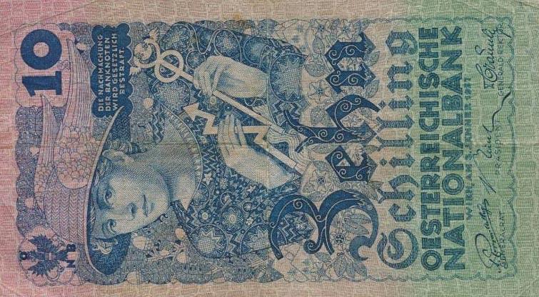 Front of Austria p94: 10 Schilling from 1927