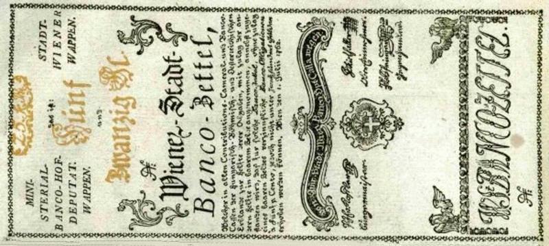 Front of Austria pA5b: 25 Gulden from 1762