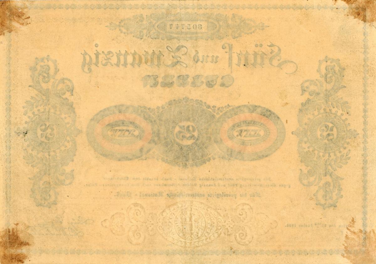 Back of Austria pA63a: 25 Gulden from 1825