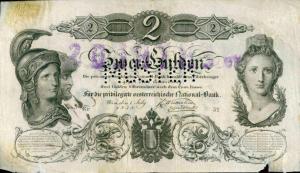 pA80s from Austria: 2 Gulden from 1848