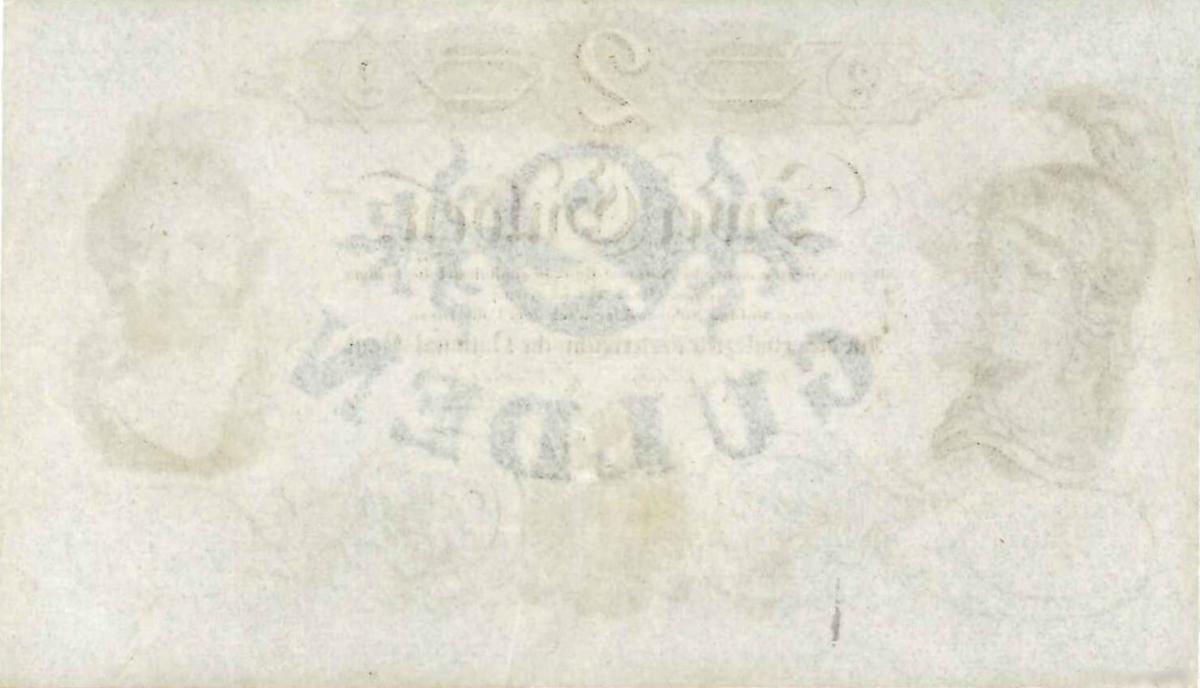 Back of Austria pA82: 2 Gulden from 1848