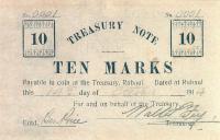 p2a from German New Guinea: 10 Mark from 1914
