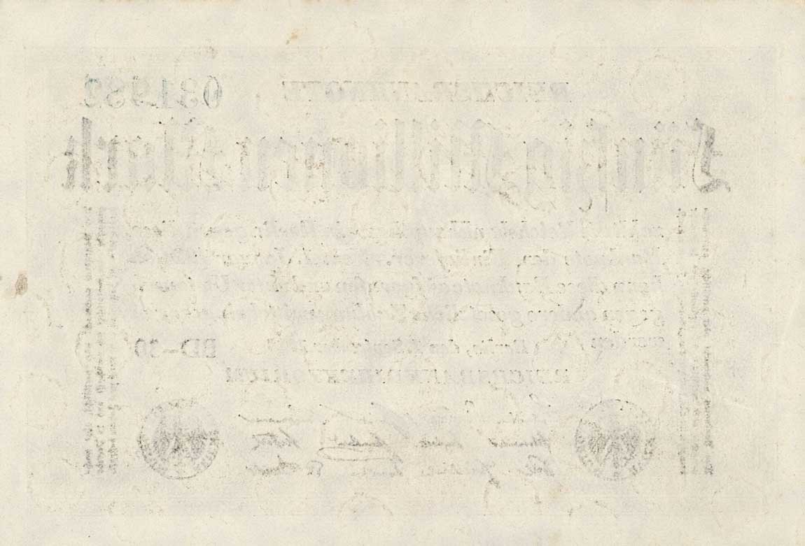 Back of Germany p109c: 50000000 Mark from 1923