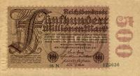 p110b from Germany: 500000000 Mark from 1923
