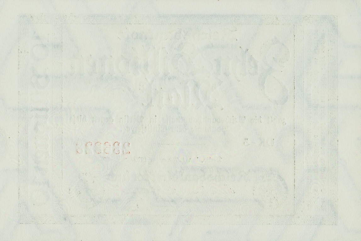 Back of Germany p132a: 10000000000000 Mark from 1923