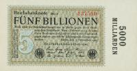 p136d from Germany: 5000000000000 Mark from 1923
