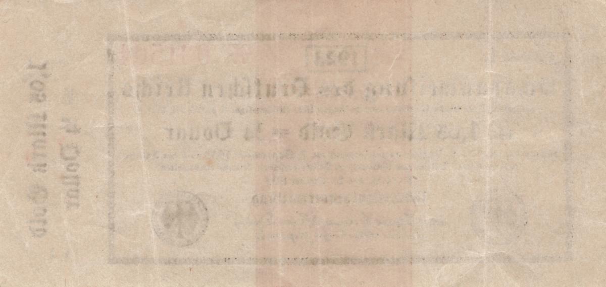 Back of Germany p155: 1.05 Goldmark from 1923