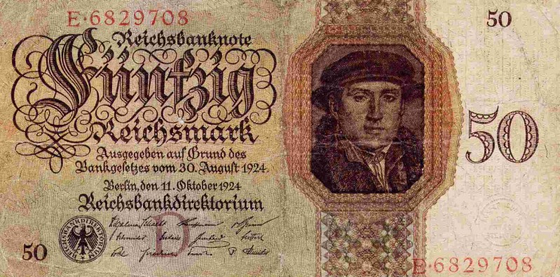 Front of Germany p177: 50 Reichsmark from 1924