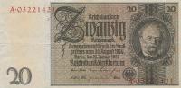 Gallery image for Germany p181b: 20 Reichsmark